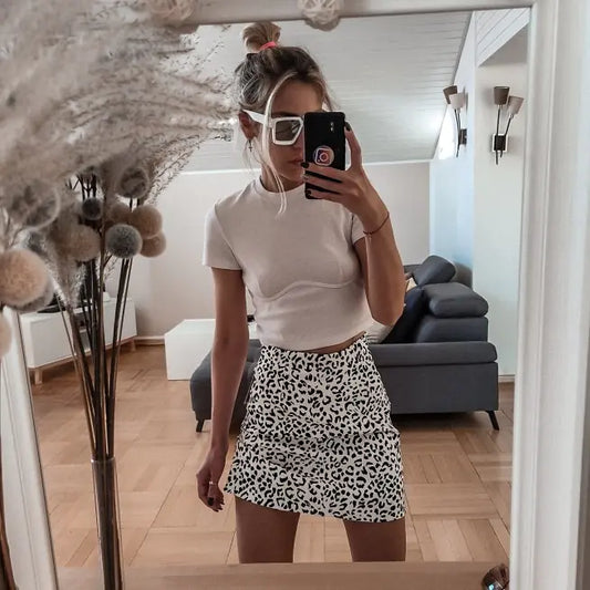 Leopard Print Slim Skirt Trend