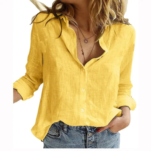 Office Lady Oversized Blouse Tops