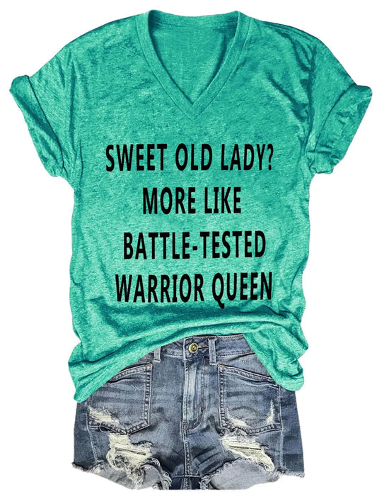 Women's "Sweet Old Lady" Print Tee